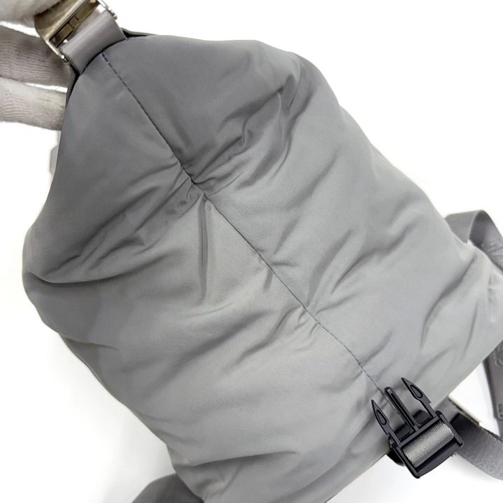 Loewe Convertible Backpack Small Nylon Calf Gray