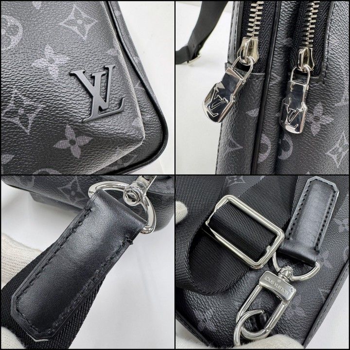 Louis Vuitton Avenue Sling Bag PM Monogram Eclipse Noir Black :noir