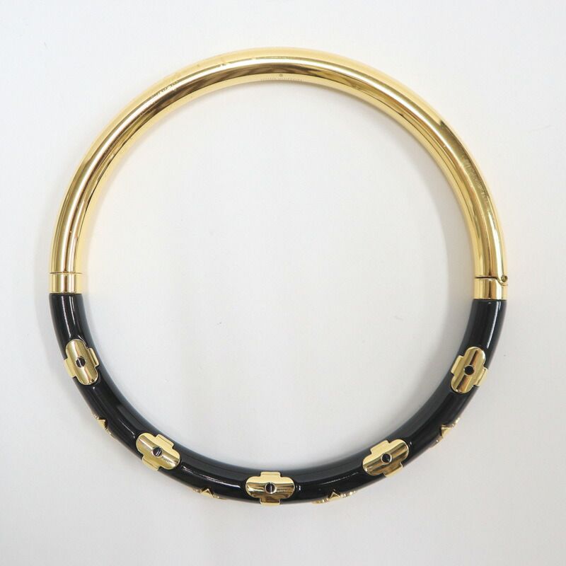 Louis Vuitton Talk Daily Choker Monogram Flower Black Gold