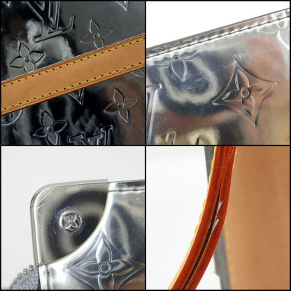 Louis Vuitton Trunk Pochette Second Bag Monogram Mirror :silver