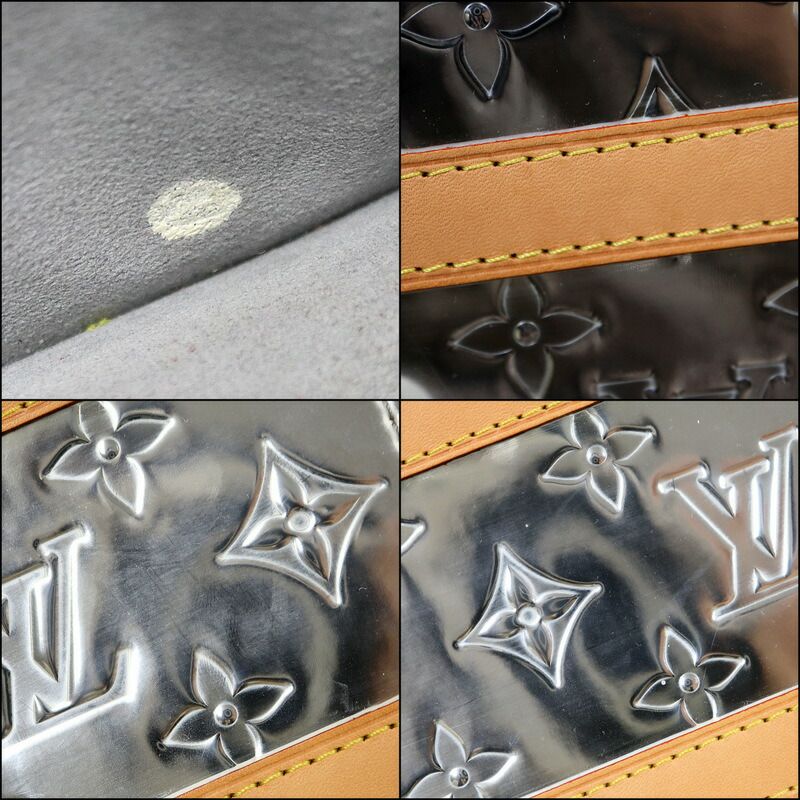 Louis Vuitton Trunk Pochette Second Bag Monogram Mirror :silver