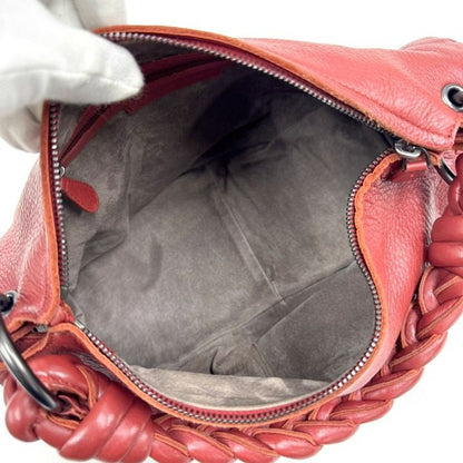 Bottega Veneta Shoulder Bag Red Leather :red