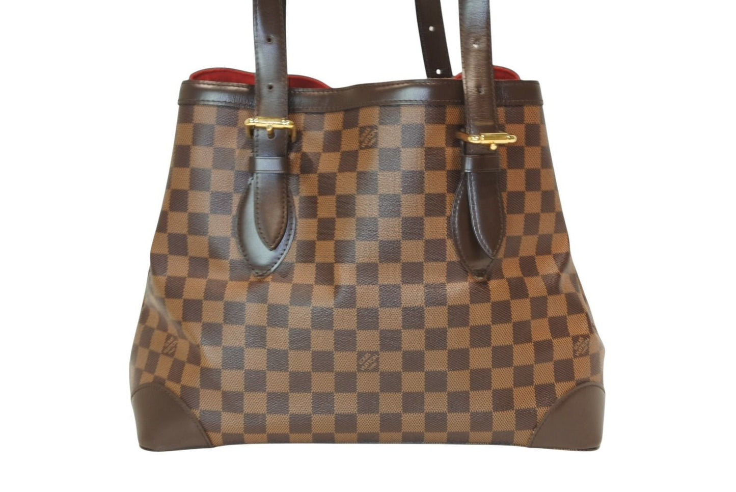 Louis Vuitton Hampstead MM Tote Bag Damier Ebene Brown Canvas — view 3