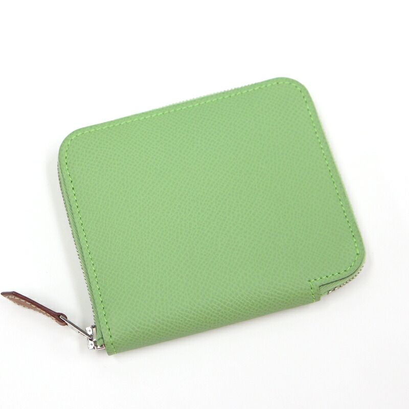 Hermes Azap Silk in Compact Cricket Rose Confetti Epsom Coin Purse :cricket