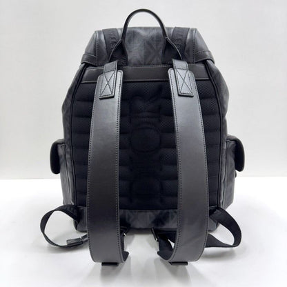 Dior Hit the Road Backpack CD Diamond Canvas Leather Black Metal