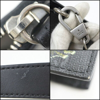 Gucci Clutch Taiga GG Supreme Black Leather