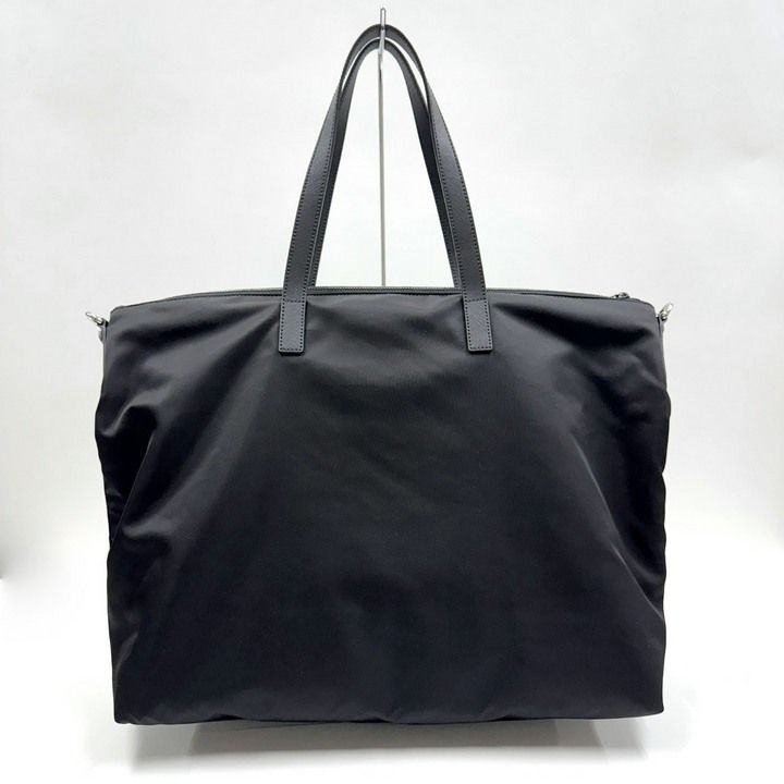 Prada Tessuto Tote Black Nylon Calf Leather