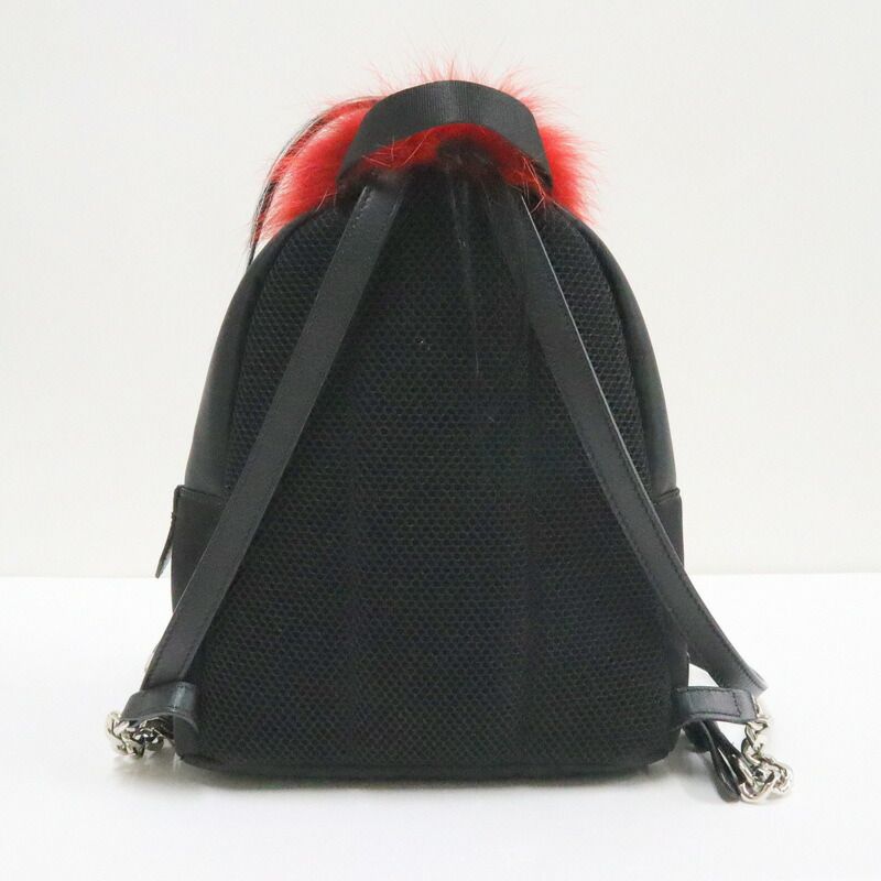 Fendi Monster Star Bugs Backpack Black Red