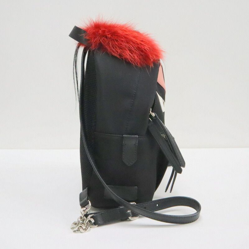 Fendi Monster Star Bugs Backpack Black Red