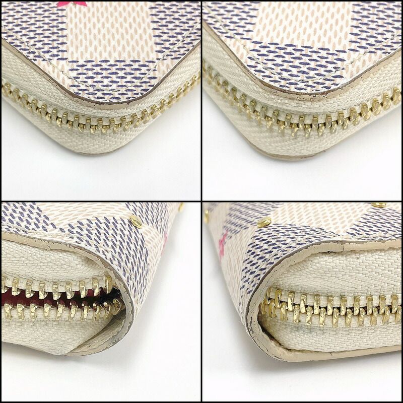 Louis Vuitton Zippy Wallet Damier Azur Studded
