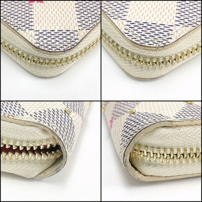 Louis Vuitton Zippy Wallet Damier Azur Studded