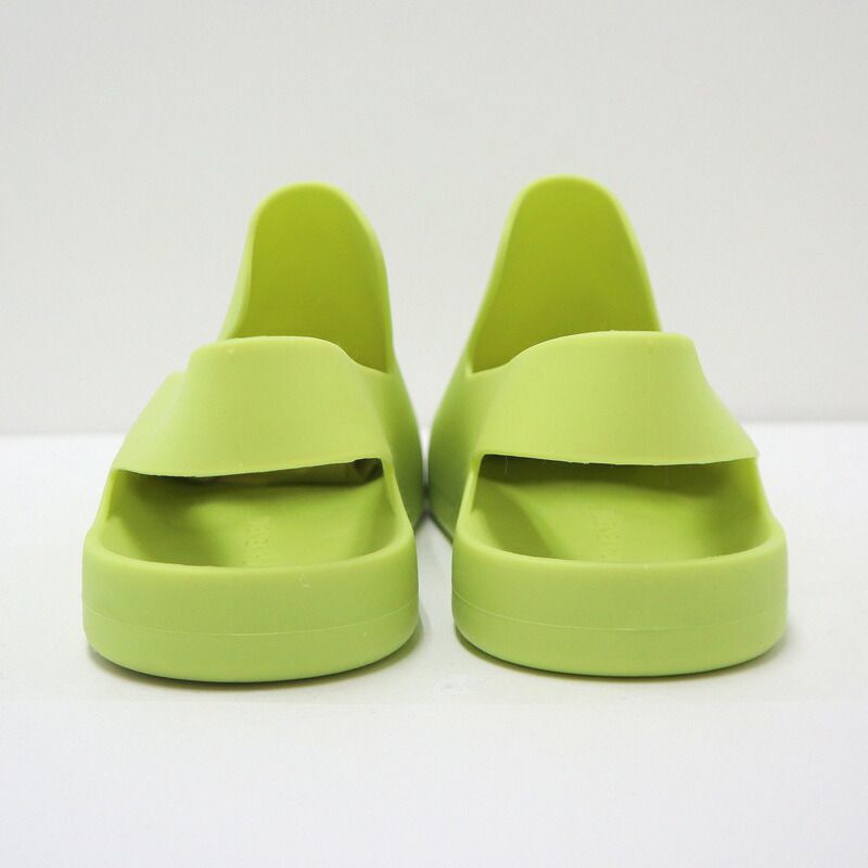 Bottega Veneta Paddle Sandals Light Green Rubber 42