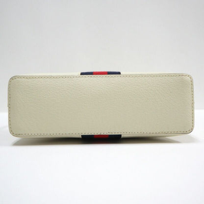 Gucci Ophidia Shoulder Bag Leather White Gold