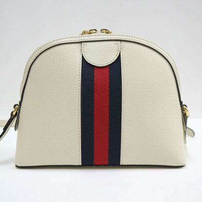 Gucci Ophidia Shoulder Bag Leather White Gold