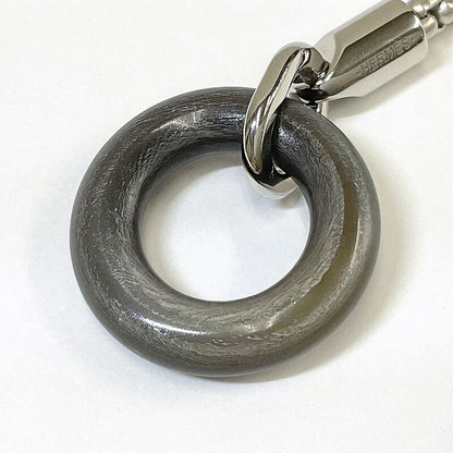 Hermes Bracelet Silver Blue Metal Lacquer Buffalo Horn :silver