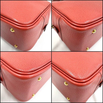 Hermes Mini Plume 20 Handbag Chevre Rouge Casac :rouge Kazak