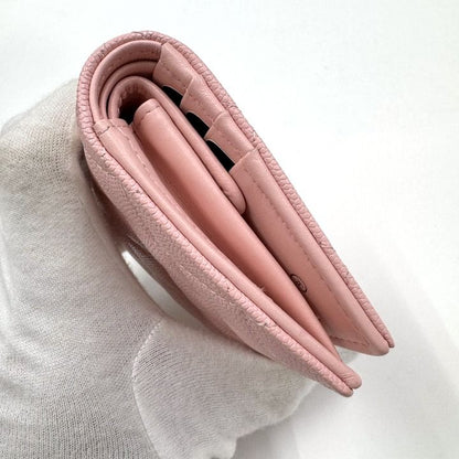 Chanel Small Flap Wallet Star CC Caviar Leather Pink Silver