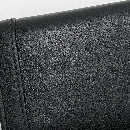 Gucci Key Case Leather Black Key Holder