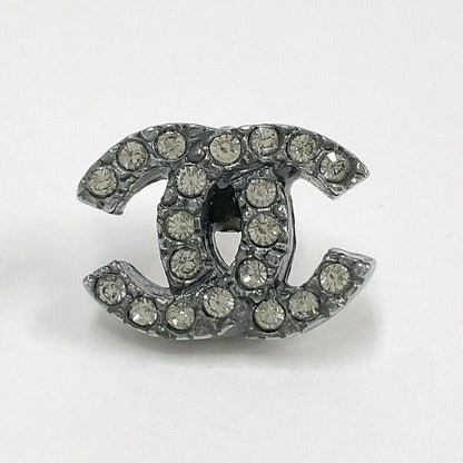 Chanel Earrings CC Mark Antique Metal