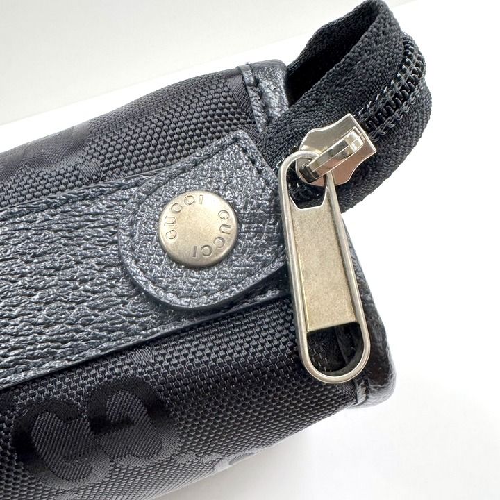 Gucci Off the Grid Travel Pouch Nylon Leather Black