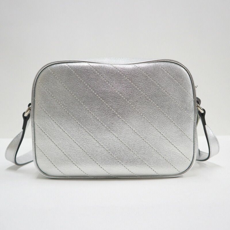 Gucci Blondie Small Shoulder Bag Silver Leather :silver
