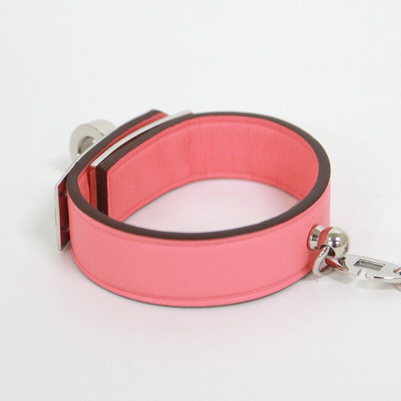 Hermes Kelly Glove Holder Charm Swift Pink Silver