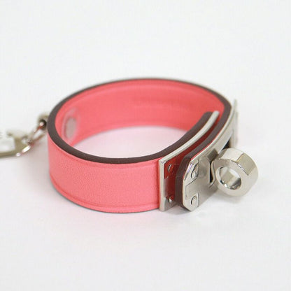 Hermes Kelly Glove Holder Charm Swift Pink Silver