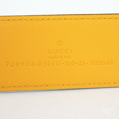 Gucci Belt Leather Light Blue Yellow :light