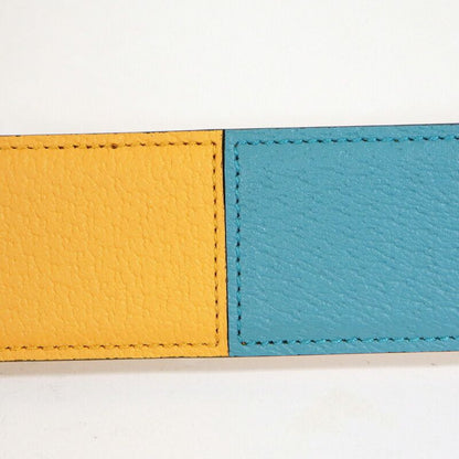 Gucci Belt Leather Light Blue Yellow :light