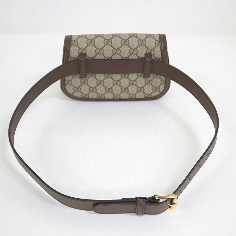 Gucci Blondie Belt Bag GG Supreme Beige Brown