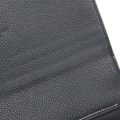 Saint Laurent Flap Wallet Leather Black Silver