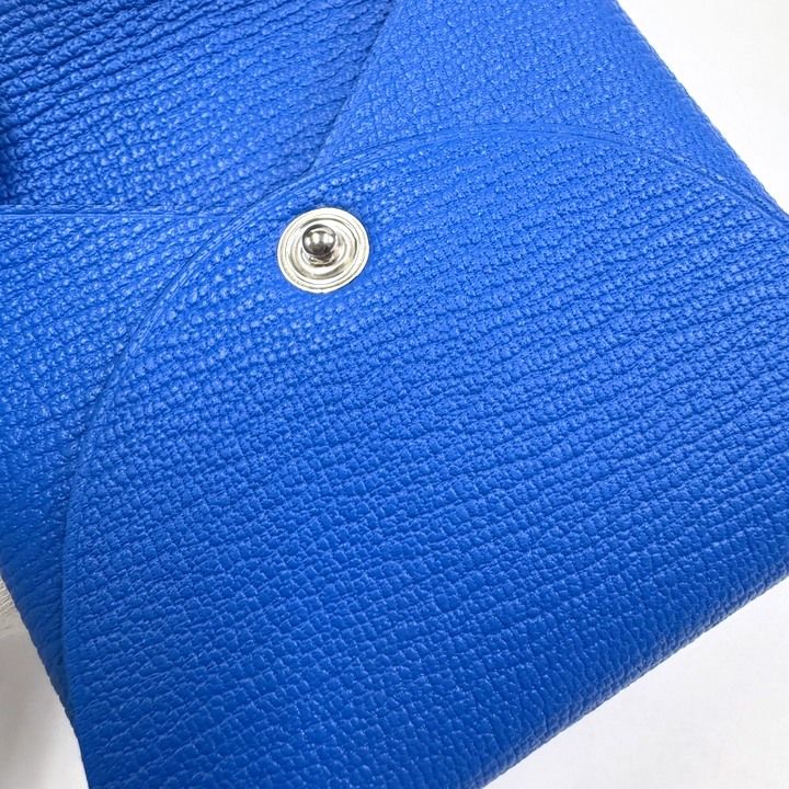 Hermes Bastia Coin Case Chevre Bleu Zanzibar :blue-zanzibar