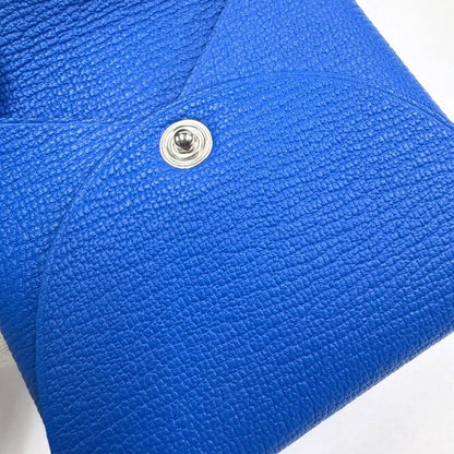 Hermes Bastia Coin Case Chevre Bleu Zanzibar :blue-zanzibar