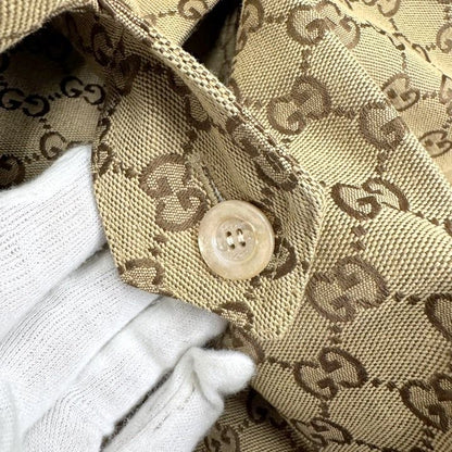 Gucci Trench Coat with Belt Cotton Beige Brown 40 X