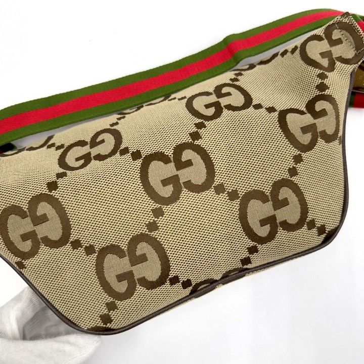Gucci Belt Bag Jumbo GG Beige Canvas