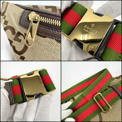 Gucci Belt Bag Jumbo GG Beige Canvas