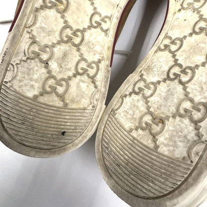 Gucci Low Cut Sneakers Brown Suede Resin 6.5