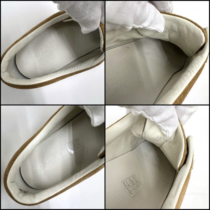 Gucci Low Cut Sneakers Brown Suede Resin 6.5