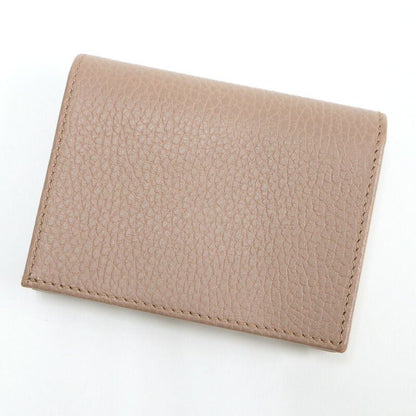 Gucci Bifold Wallet GG Marmont Leather Pink Beige