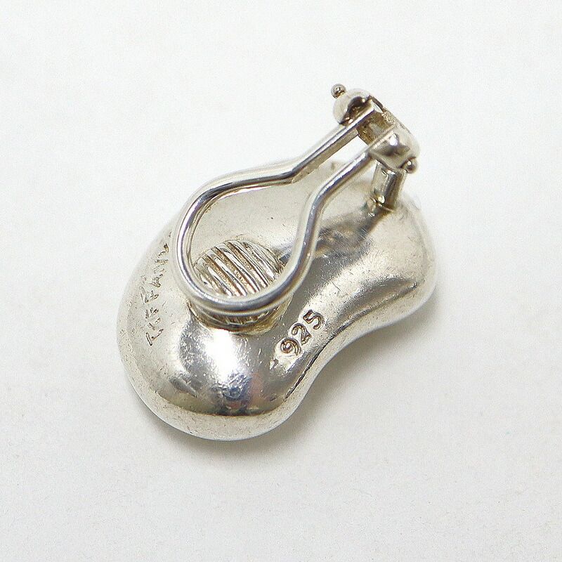 Tiffany & Co. Bean Clip Earrings Silver :silver
