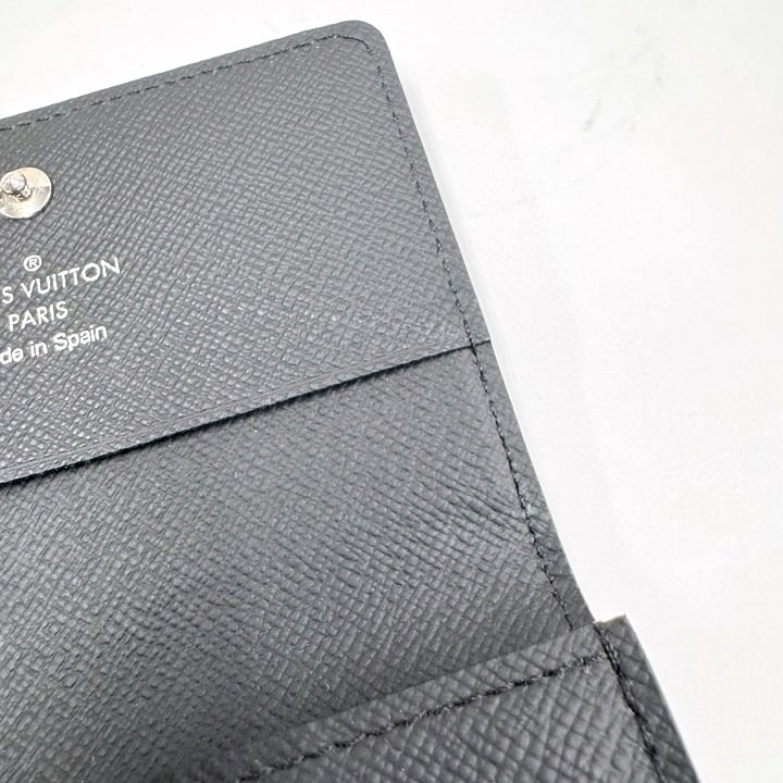 Louis Vuitton Unvelop Business Card Holder NM Taiga Noir Black :noir