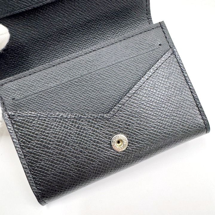Louis Vuitton Unvelop Business Card Holder NM Taiga Noir Black :noir