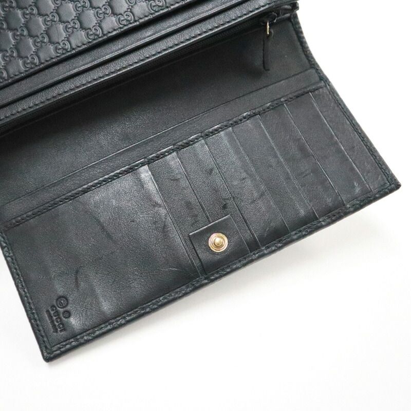 Gucci Wallet Micro Guccissima Leather Black