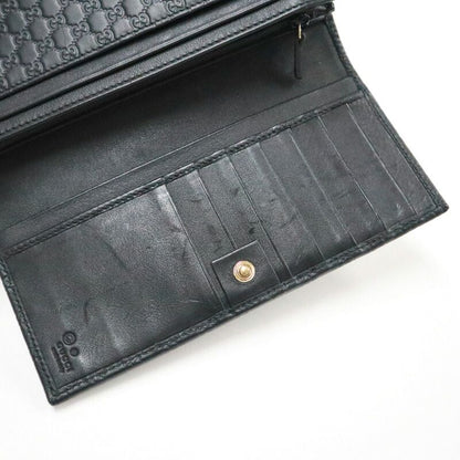 Gucci Wallet Micro Guccissima Leather Black
