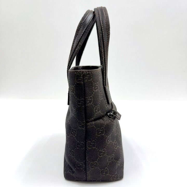 Gucci Mini Tote GG Canvas Leather Brown