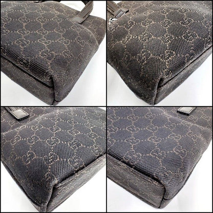 Gucci Mini Tote GG Canvas Leather Brown