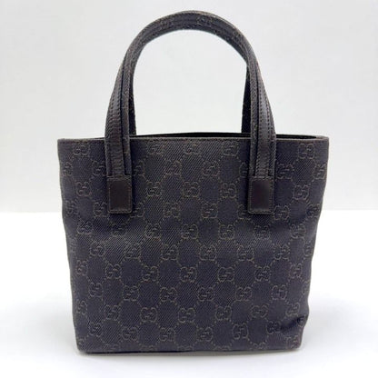 Gucci Mini Tote GG Canvas Leather Brown