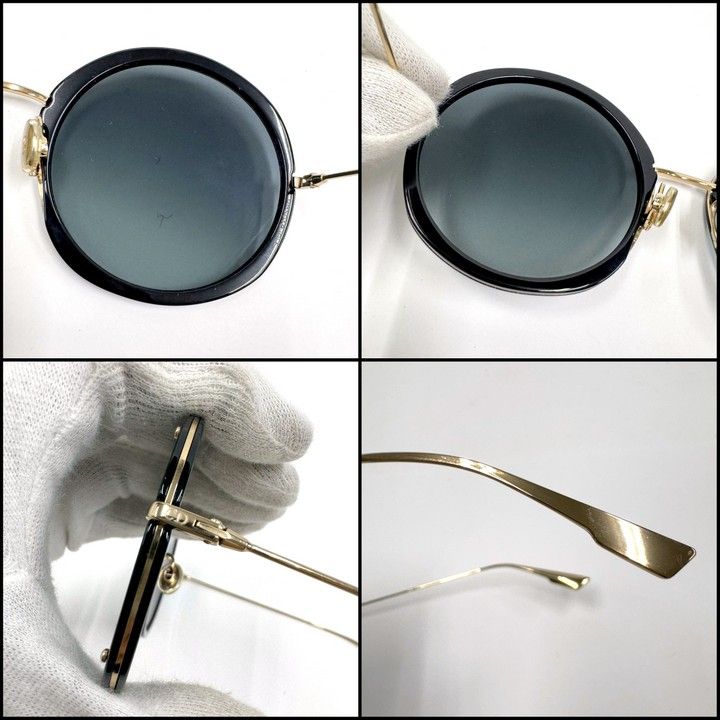 Dior Hypnotic 1 Sunglasses Champagne Gold Flame Black Cles Lens :champagne