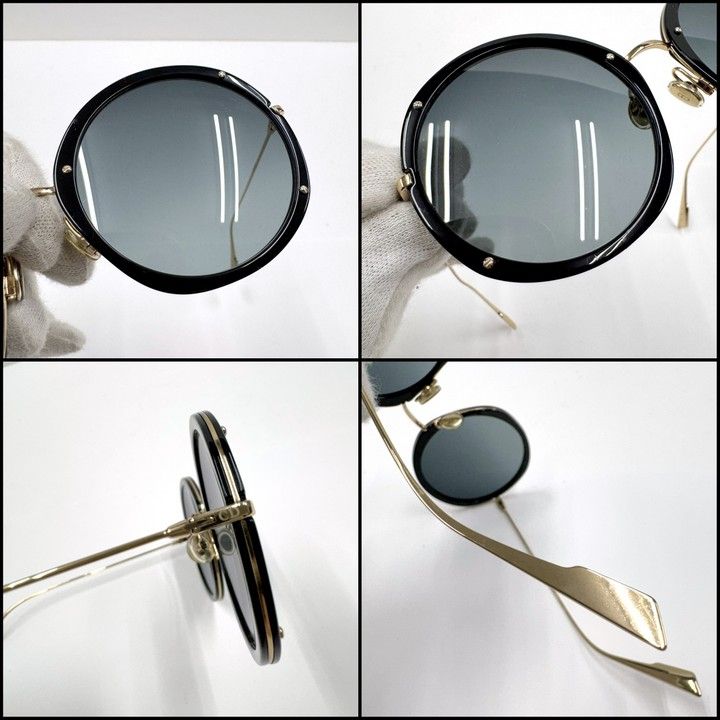Dior Hypnotic 1 Sunglasses Champagne Gold Flame Black Cles Lens :champagne