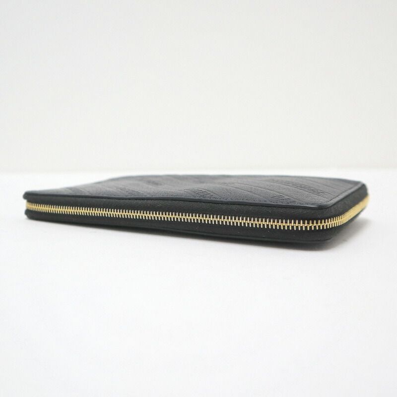 Balenciaga Wallet Leather Black Gold